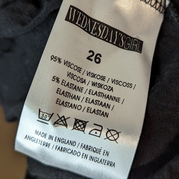 Wednesdays Girl black and white polka dot dress stretchy size 26  NWT - Picture 11 of 12